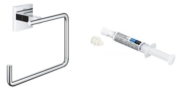 Set suport prosop Grohe Start Cube 40975000, adeziv Grohe QuickGlue 41127000