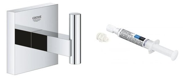 Set suport prosop Grohe Start Cube 40961000, adeziv Grohe QuickGlue 41127000