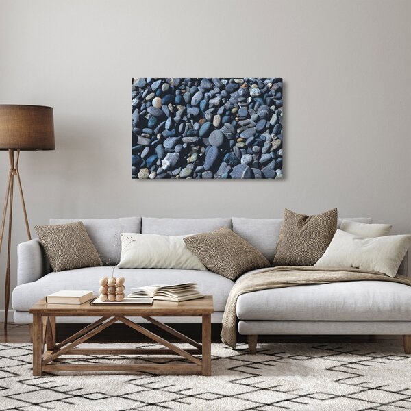 Tabloul cu pietre pe plajă (90x60 cm)