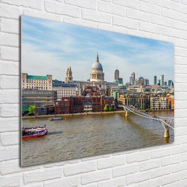 Tablou pe pe sticlă Thames Londra