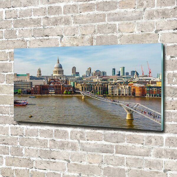 Tablou pe pe sticlă Thames Londra