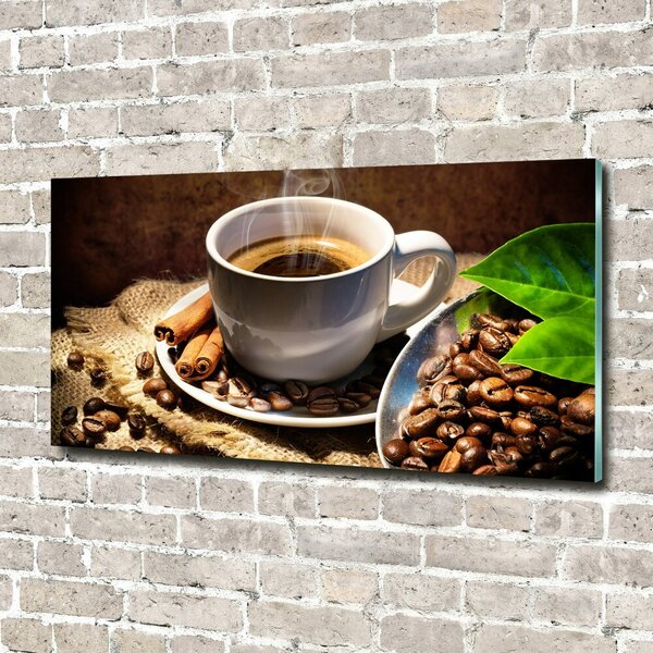 Tablou sticlă ceașcă de cafea