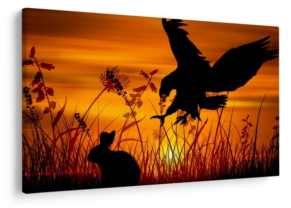 Tablou cu silueta prădătorului (90x60 cm)