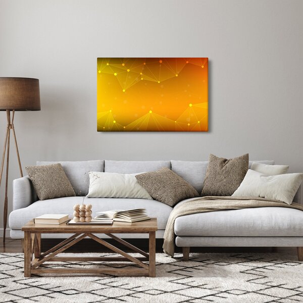 Tabloul abstract galben (90x60 cm)
