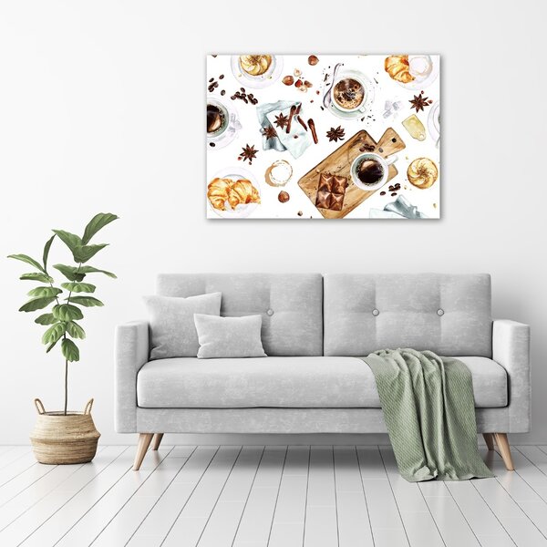 Imprimare tablou canvas Cafeaua de dimineață