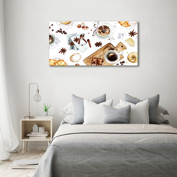 Imprimare tablou canvas Cafeaua de dimineață