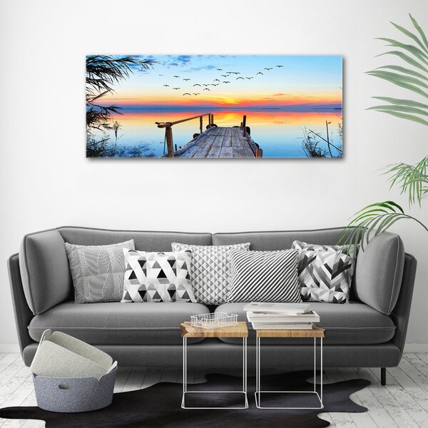 Imprimare tablou canvas Pier pe lac