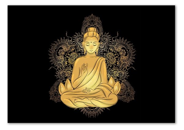 Tablou sticlă sitting buddha
