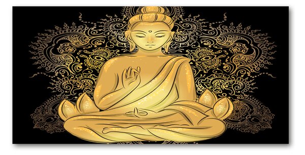 Tablou sticlă sitting buddha