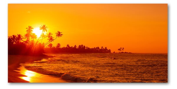 Tablou din Sticlă Sunset Beach