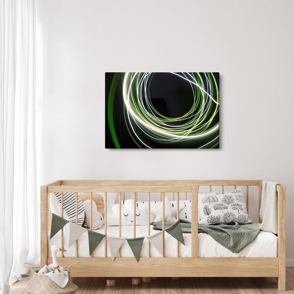 Tablou cu linii verzi (90x60 cm)