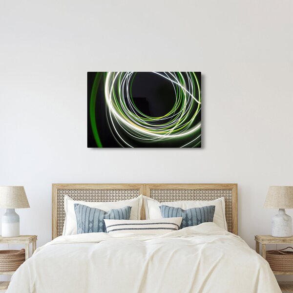 Tablou cu linii verzi (90x60 cm)