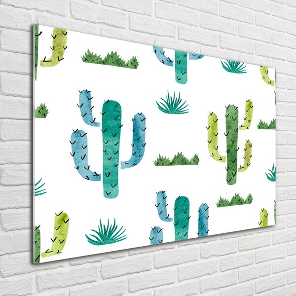 Tablou sticlă cactuși