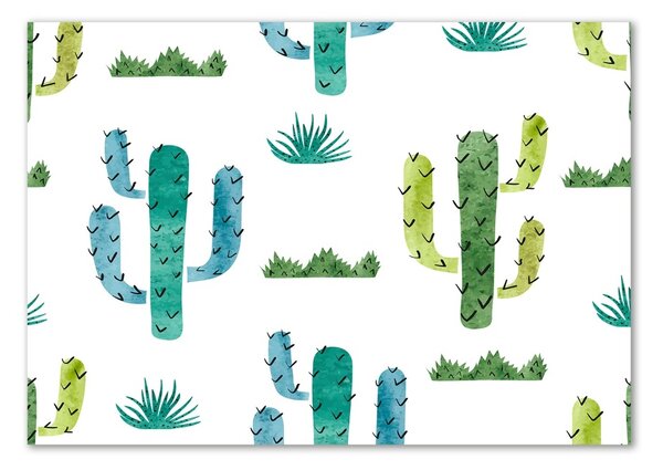 Tablou sticlă cactuși