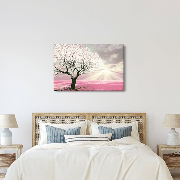 Tabloul copacului roz (90x60 cm)