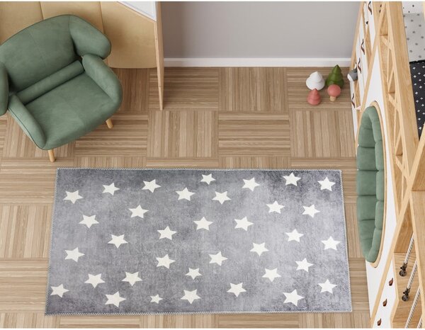 Covor pentru copii gri lavabil 120x180 cm Shining Stars – Vitaus