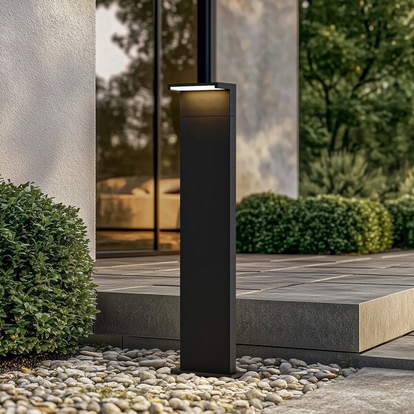 Arcchio Bornă luminoasă LED Iberion, 90 cm, antracit, metal, Negru, Aluminiu, Modern