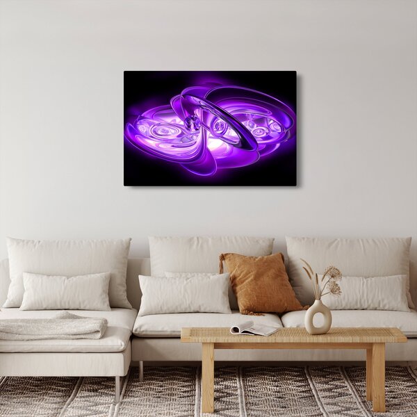 Tabloul fractalilor în violet (90x60 cm)