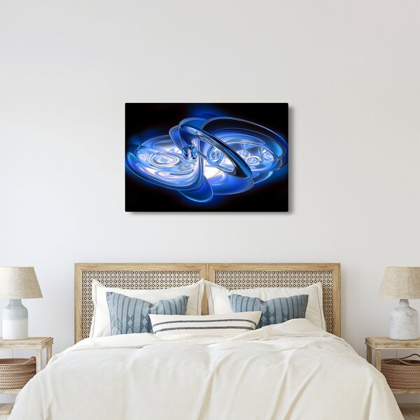Tabloul abstract albastru (90x60 cm)