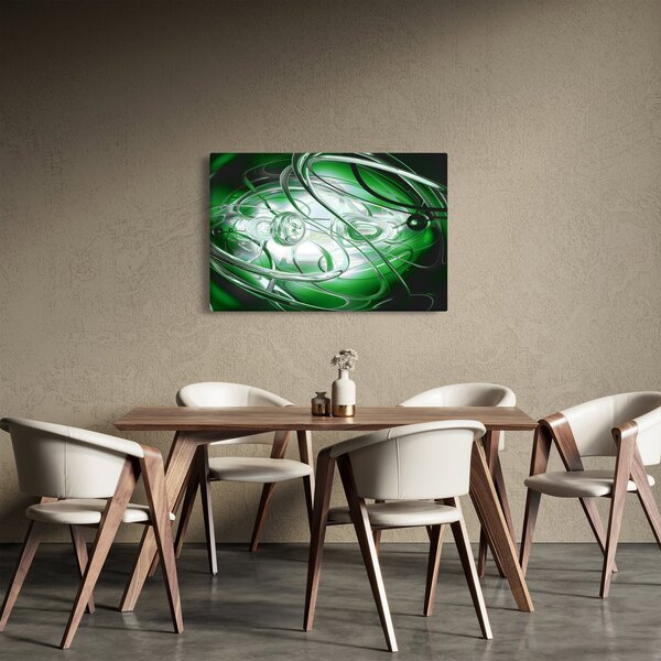 Tabloul abstract verde (90x60 cm)