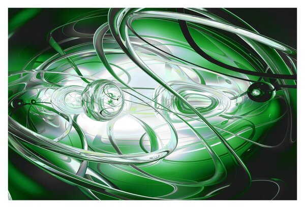 Tabloul abstract verde (90x60 cm)