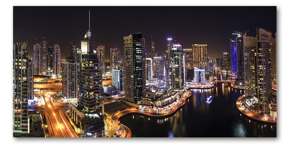 Tablou sticlă Marina in Dubai