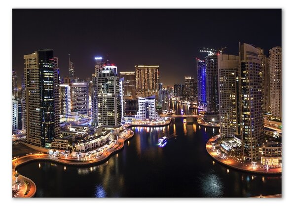 Tablou sticlă Marina in Dubai