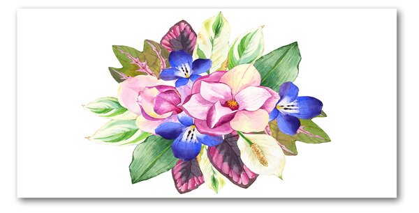 Tablou Printat Pe Sticlă buchet de flori