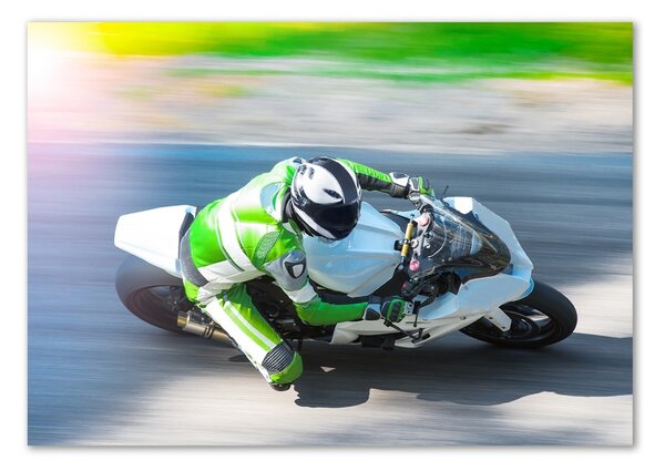 Imagine de sticlă cursă de motociclete