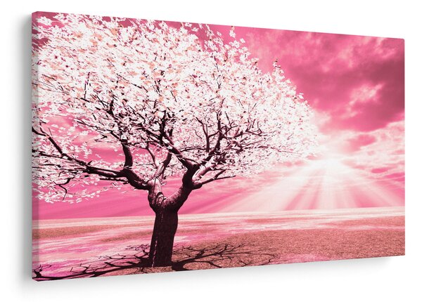 Tabloul cu pomul roz (90x60 cm)