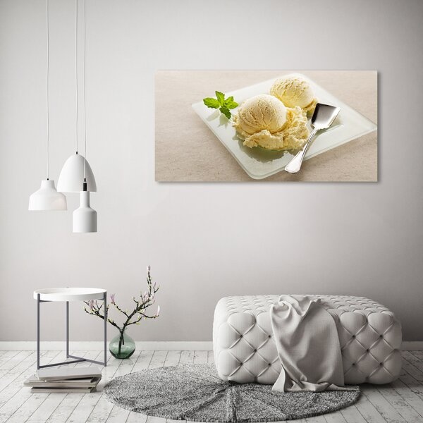 Tablou pe pânză canvas Înghețată pe o placă