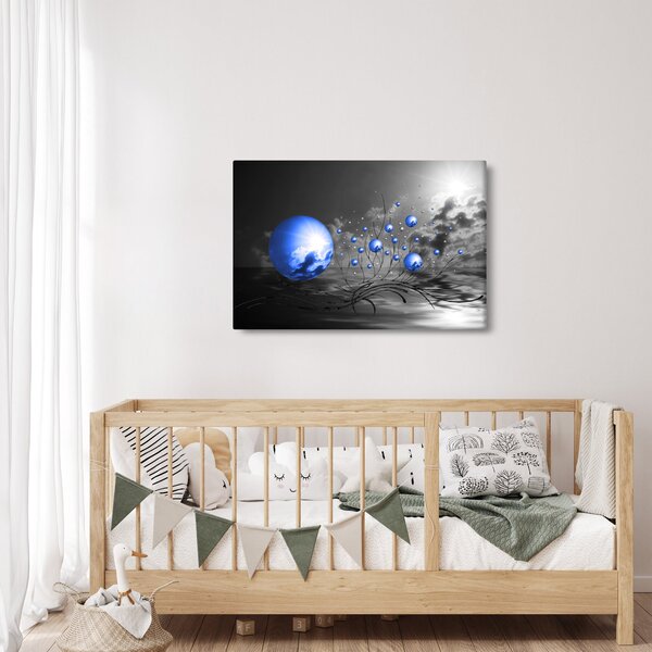 Tabloul bilelor albastru închis (90x60 cm)