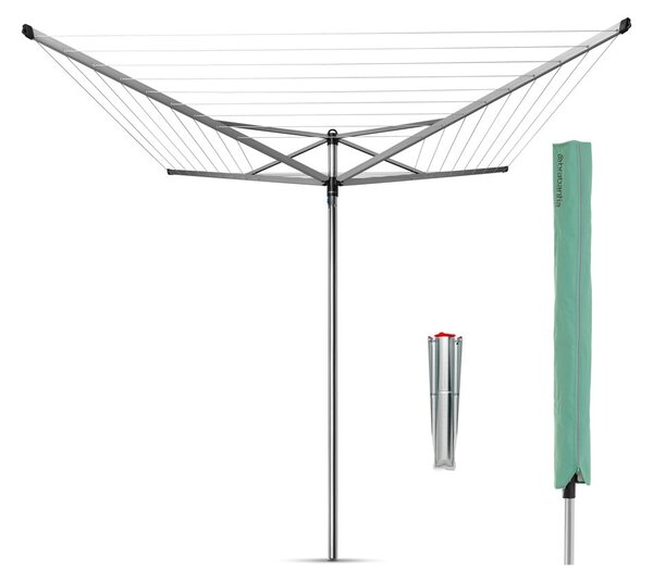 Uscător de rufe argintiu pentru grădină 50 m Topspinner – Brabantia