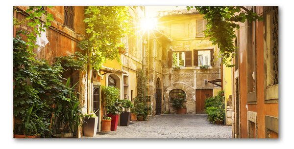 Tablou sticlă străzile italiene