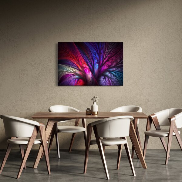Tabloul abstract cu copacul (90x60 cm)