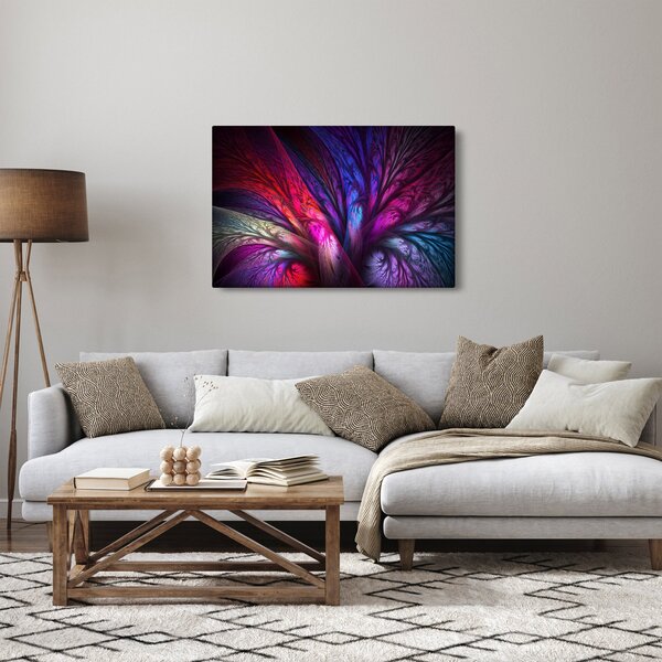 Tabloul abstract cu copacul (90x60 cm)