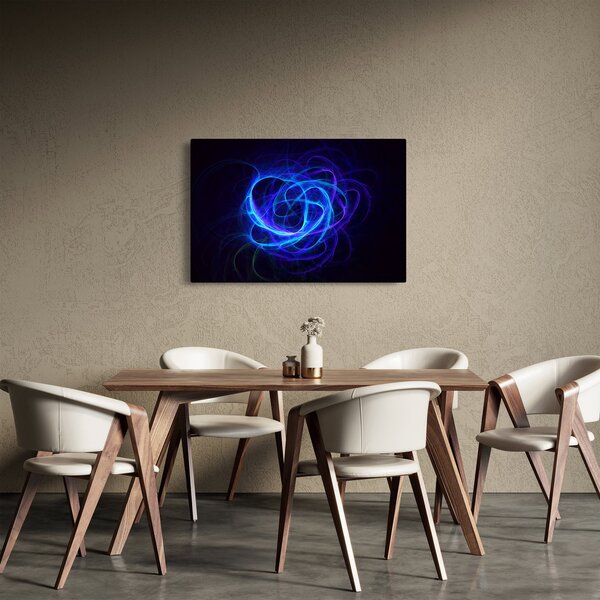 Tabloul cu ghem albastru abstract (90x60 cm)
