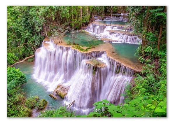 Fotografie imprimată pe sticlă Thailanda cascadă