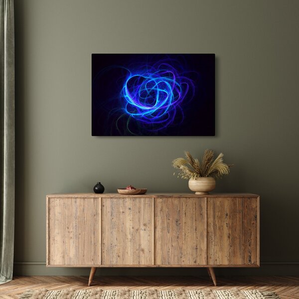 Tabloul cu ghem albastru abstract (90x60 cm)