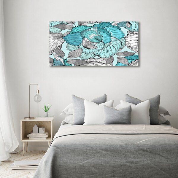 Pictură pe pânză model floral
