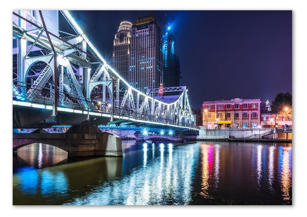 Tablou din Sticlă Shanghai pod