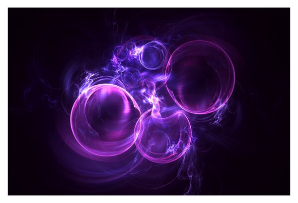Tablou abstract cu bulbuci (90x60 cm)