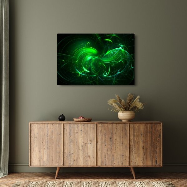 Tablou - abstracție verde (90x60 cm)