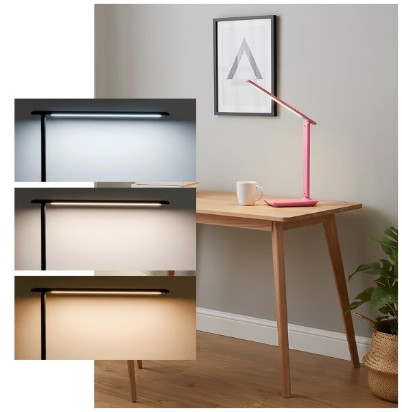 Brilagi - Lampă de masă LED reglabilă MODO LED/7W/230V 3000/4000/6500K roz