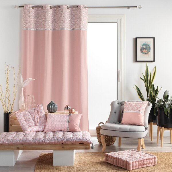 Draperie roz-deschis din bumbac 140x240 cm Artchic – douceur d'intérieur