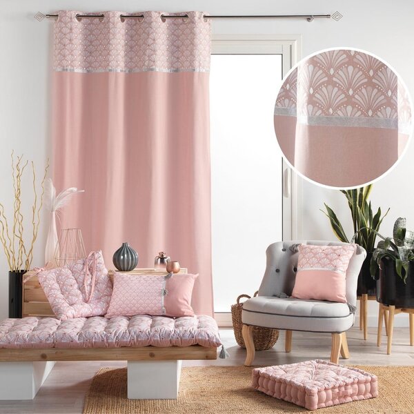 Draperie roz-deschis din bumbac 140x240 cm Artchic – douceur d'intérieur