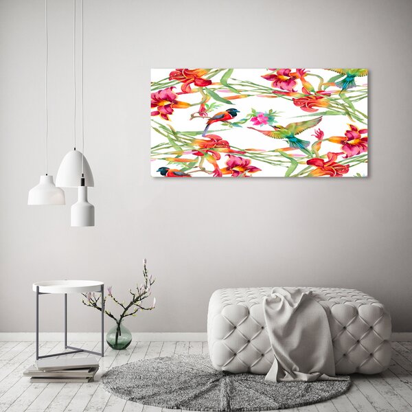 Tablou canvas păsări exotice