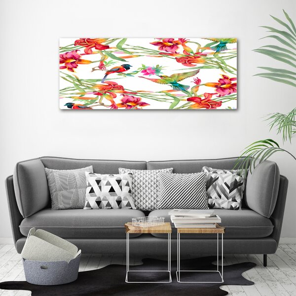 Tablou canvas păsări exotice