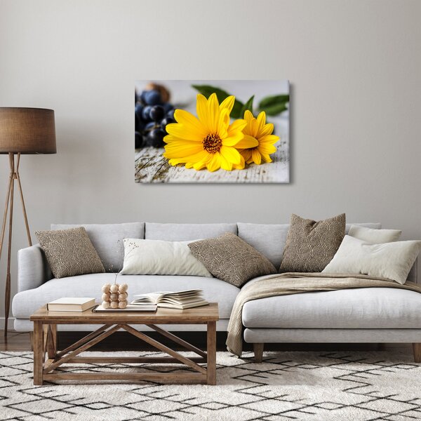 Tablou cu flori galbene (90x60 cm)