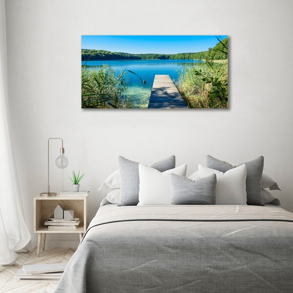 Tablou pe pânză canvas Pier pe lac